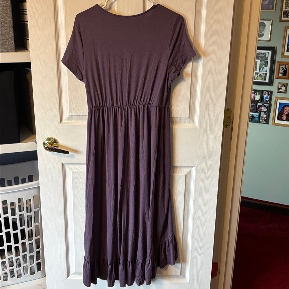 Purple High-Low Dress - Picture 6 of 6